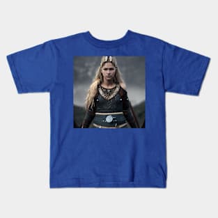 Viking Shield Maiden Kids T-Shirt